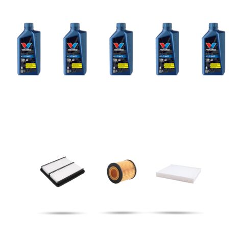 Kit tagliando 3 FILTRI e 5L OLIO compatibile con Mazda 6 (GG,GY) 2.0 104kw dal 2002 al 2005 (1/5)