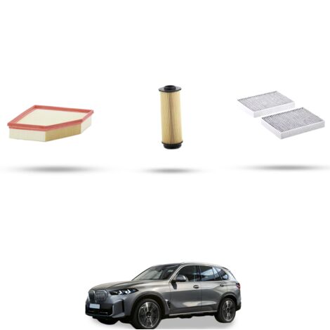 Kit tagliando 3 filtri compatibile con Bmw x5 (G05,F95) 30d hybrid 219kw dal 2023 (1/4)