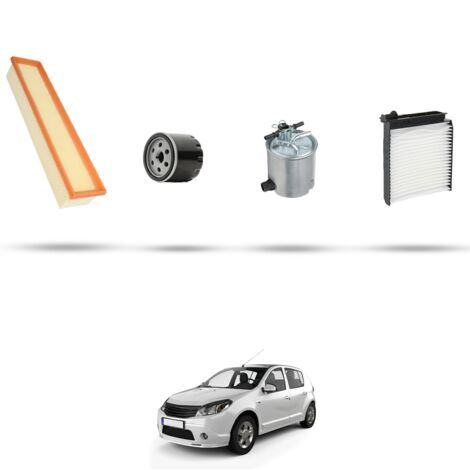 Kit tagliando 4 filtri compatibile con Dacia Sandero 1.5 dci 50kw dal 2009 (1/5)