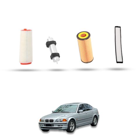Kit Tagliando 4 filtri compatibile con BMW Serie 3 (E46) 320td cd 110kw dal 2001 (1/5)