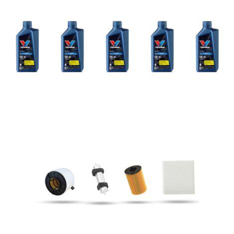 Kit tagliando 4 FILTRI e 5L OLIO compatibile con Audi Q5 II (FYB,FYG) 2.0 tdi 120kw dal 2016 (1/5)