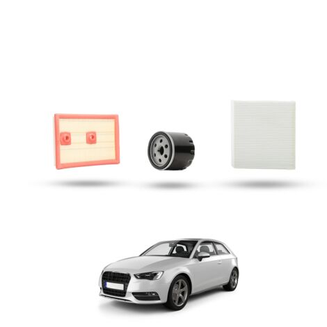 Kit Tagliando 3 filtri compatibile con Audi A3 (8V1,8VK) 1.2 tfsi 8v 81kw dal 2014 (1/4)