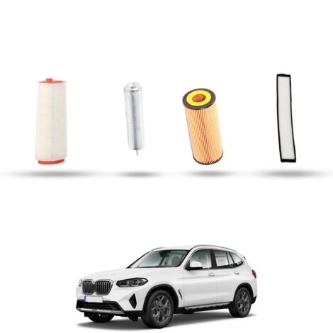 Kit tagliando 4 filtri compatibile con Bmw x3 (E83) 2.0d 110kw dal 2004 al 2007 (1/5)