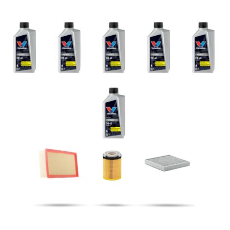 Kit tagliando 3 FILTRI e 6L OLIO compatibile con Mercedes Slk (R172) 200 135kw Dal 2015 al 2016 (1/5)