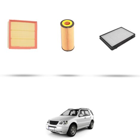 Kit tagliando 3 filtri compatibile con Mercedes Classe M (W163) 320 160kw Dal 1997 (1/4)