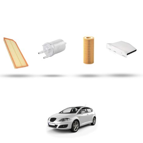 Kit tagliando 4 filtri compatibile con Seat Leon II (1P1) 2.0 TFSI Cupra R 195kw dal 2009 al 2012 (1/5)