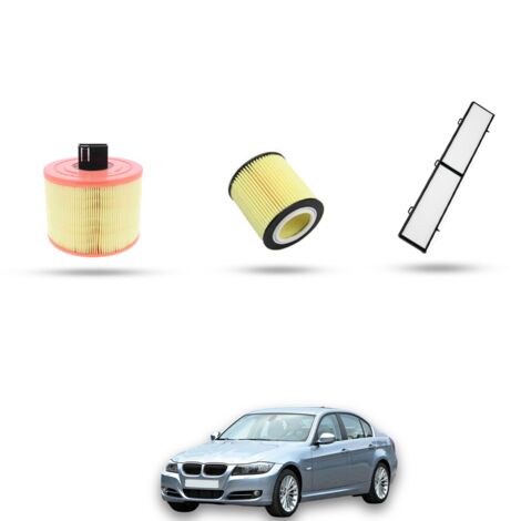 Kit Tagliando 3 filtri compatibile con BMW Serie 3 (E90,E91,E92,E93) 330xi 190kw dal 2005 (1/4)
