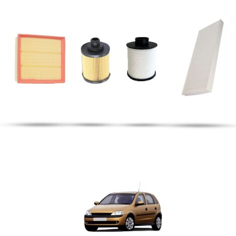 Kit tagliando 4 filtri compatibile con Opel Corsa C 1.3 CDTI 59kw Dal 2005 (1/5)