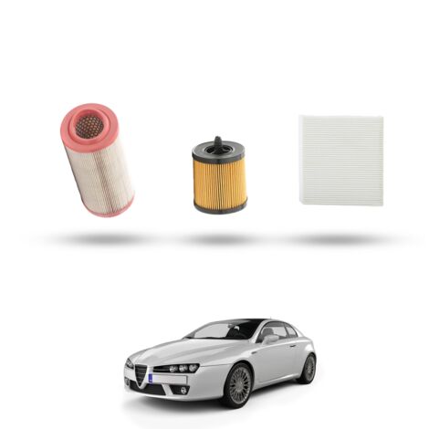 Kit Tagliando 3 filtri compatibile con Alfa Romeo Brera (939) 2.2 JTS 16v 136kw dal 2005 (1/4)