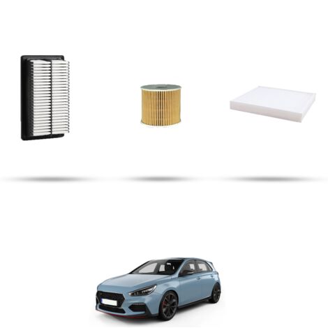 Kit tagliando 3 filtri compatibile con Hyundai i30 (PD,PDE) 1.6 CRDi Hybrid 100kw dal 2020 (1/4)