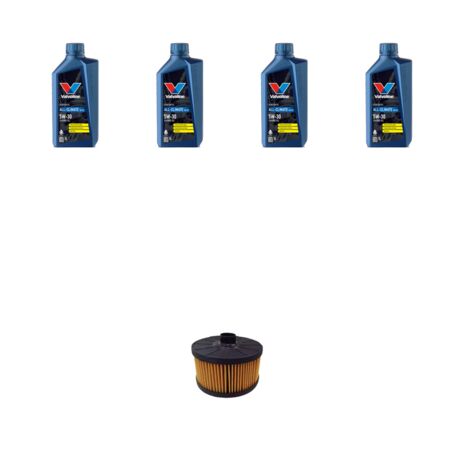 Kit filtro olio e 4L compatibile con Nissan Micra V (K14F) 1.0 Dig-t 86KW Dal 2019 (1/3)