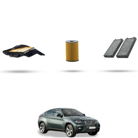 Kit tagliando 3 filtri compatibile con Bmw x6 (E71) 50ix 300kw dal 2008 al 2014 (1/4)