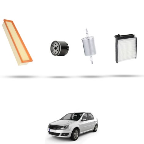 Kit tagliando 4 filtri compatibile con Dacia Logan 1.2 16v 55kw dal 2009 (1/5)