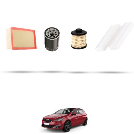 Kit tagliando 4 filtri compatibile con Peugeot 308 II 2.0 BlueHDi 110kw dal 2014 (1/5)