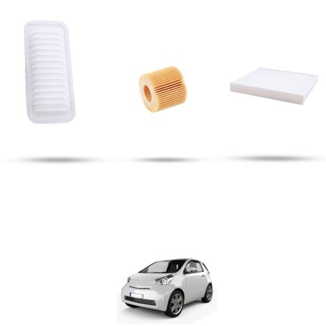 Kit tagliando 3 filtri compatibile con Toyota IQ 1.3 vvt 72kw dal 2009 (1/4)