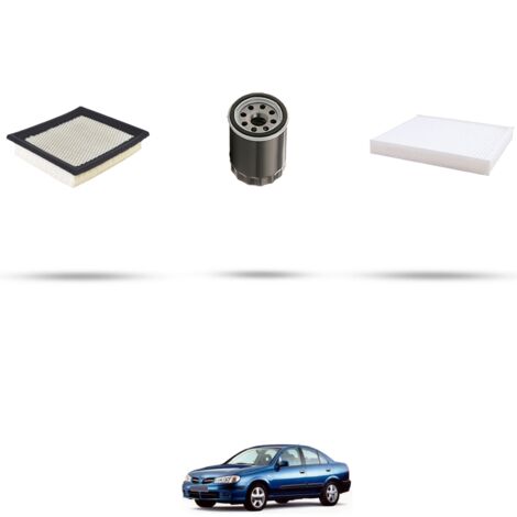 Kit tagliando 3 filtri compatibile con Nissan Almera II (N16) 2.0 100kw Dal 2000 (1/4)