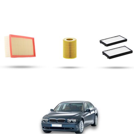 Kit tagliando 3 filtri compatibile con Bmw serie 7 (E65,E66) 730i 170kw dal 2003 (1/4)