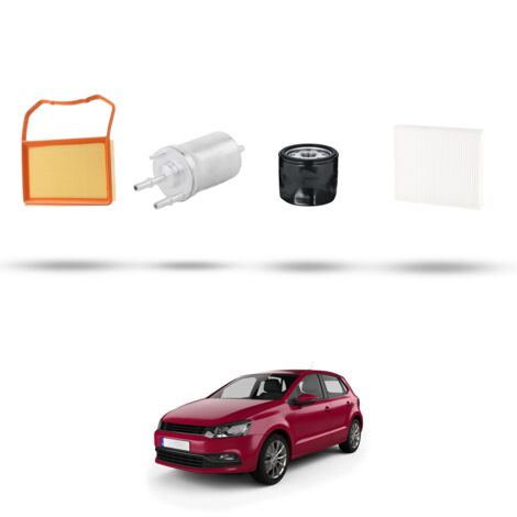Kit tagliando 4 filtri compatibile con Vw POLO V (6R,6C) 1.0 44kw Dal 2014 (1/5)