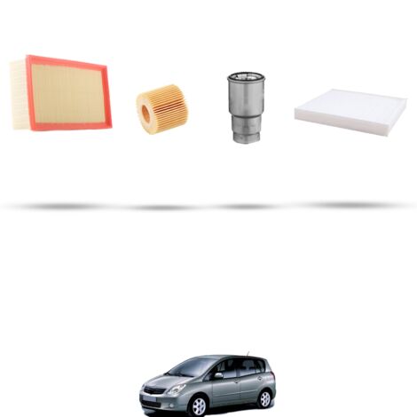 Kit tagliando 4 filtri compatibile con Toyota Corolla IX Verso 2.2 D-Cat 130kw Dal 2005 (1/5)