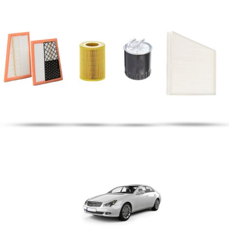 Kit tagliando 4 filtri compatibile con Mercedes CLS (C219) 350 Cdi 165kw Dal 2009 al 2010 (1/5)