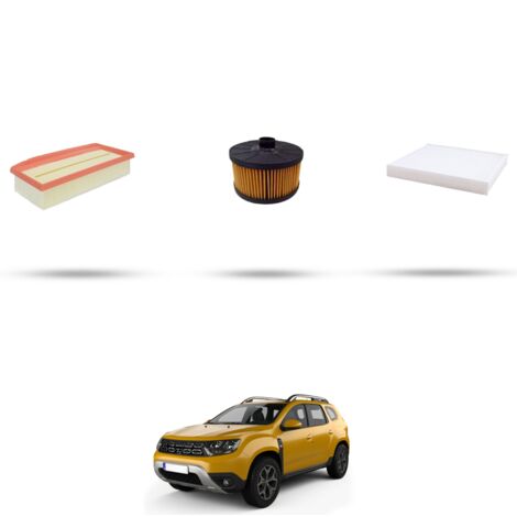 Kit tagliando 3 filtri compatibile con Dacia Duster II 1.3 TCE 110kw dal 2019 (1/4)