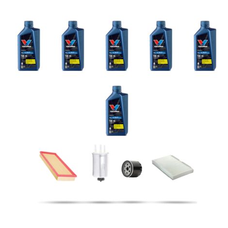 Kit tagliando 4 FILTRI e 6L OLIO compatibile con Ford Tourneo Connect 1.8 TDCi 81kw 2006 (1/5)