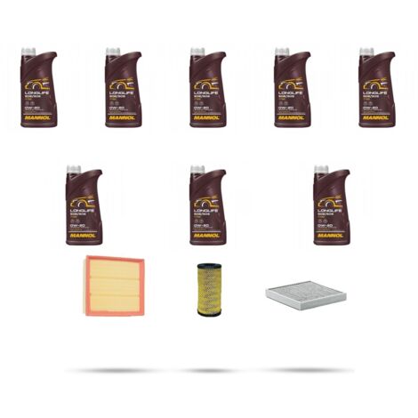 Kit tagliando 3 FILTRI e 8L OLIO compatibile con Nissan Primastar II (X82) 2.0 DCI 125Kw Dal 2021