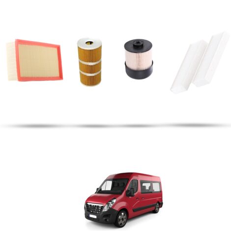 Kit tagliando 4 filtri compatibile con Opel Movano B 2.3 Cdti 160 120kw Dal 2014 (1/5)