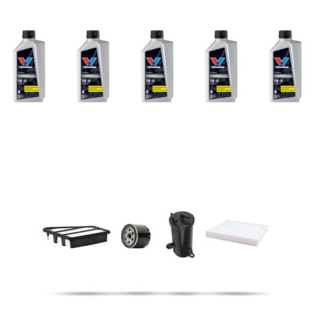 Kit tagliando 4 FILTRI e 5L OLIO compatibile con Honda Civic IX 1.6 88kw dal 2013 (1/5)
