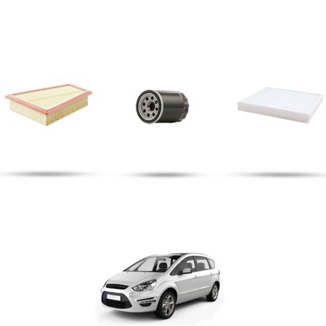 Kit tagliando 3 filtri compatibile con Ford S-Max 2.0 Benzina 107kw dal 2006 (1/4)