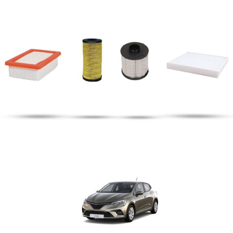 Kit tagliando 4 filtri compatibile con Renault Clio V 1.5 Blue dCi 115 85Kw dal 2019 (1/5)