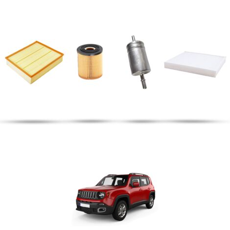 Kit tagliando 4 filtri compatibile con Jeep Renegade (BU) 1.6 E-torQ 81kw dal 2014 (1/5)