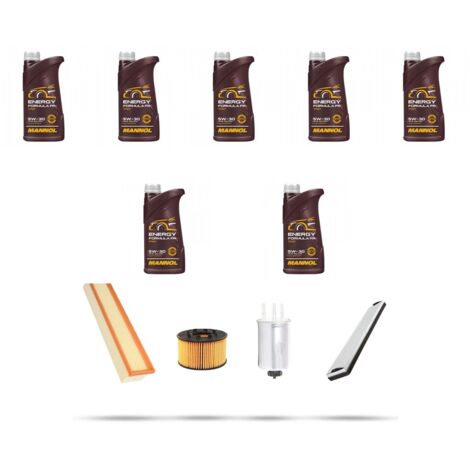 Kit tagliando 4 FILTRI e 7L OLIO compatibile con Jaguar X-Type (X400) 2.2 Diesel 107kw dal 2008 (1/5)