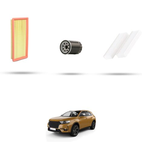 Kit tagliando 3 filtri compatibile con Ds7 Crossback 1.2 THP 96kw dal 2018 (1/4)