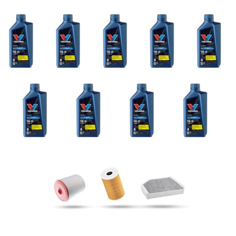 Kit tagliando 3 FILTRI e 9L OLIO compatibile con Audi A6 (C7) 4.0 tfsi S6 331kw dal 2014 (1/4)