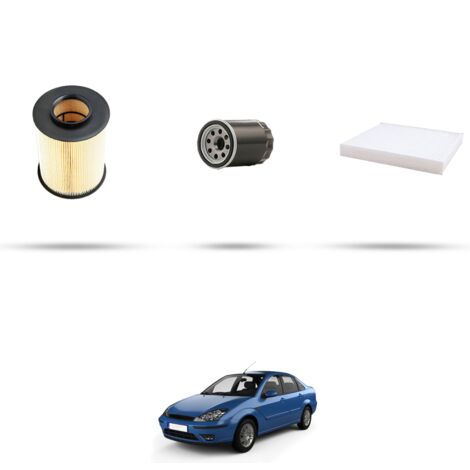 Kit tagliando 3 filtri compatibile con Ford Focus II 1.8 16V Flexifuel 92kw dal 2004 (1/4)