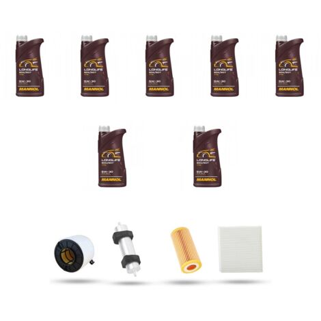 Kit tagliando 4 FILTRI e 7L OLIO compatibile con Audi A5 (F53,F5P,F5A,F5F) 3.0 tdi 210kw dal 2016 (1/5)