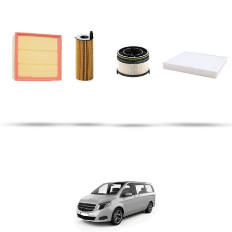 Kit tagliando 4 filtri compatibile con Mercedes Classe V II (447) 250 CDI 140kw Dal 2019 (1/5)