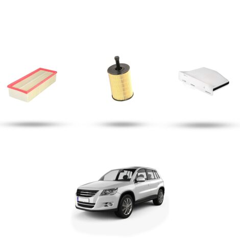 Kit tagliando 3 filtri compatibile con VW Tiguan I (5n) 2.0 TDI 125kw Dal 2008 (1/4)