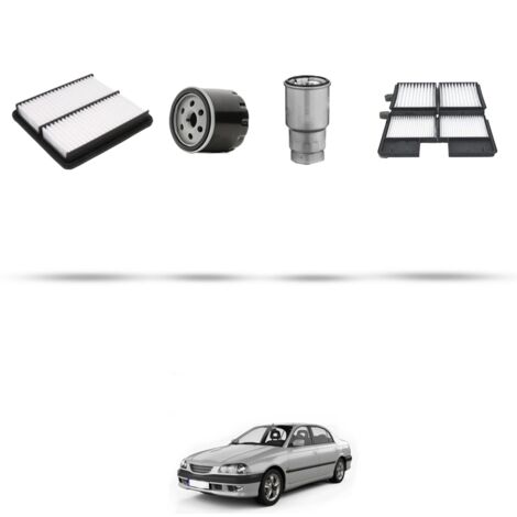 Kit tagliando 4 filtri compatibile con Toyota Avensis I (T22) 2.0 D4-D 81kw Dal 2000 (1/5)