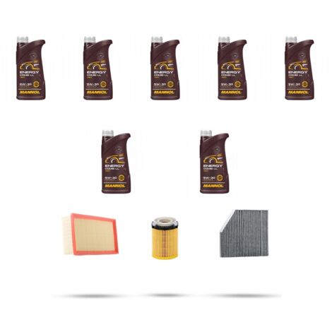 Kit tagliando 3 FILTRI e 7L OLIO compatibile con Mercedes Classe E (W213,S213,A213) E300 180kw Dal 2016 (1/4)