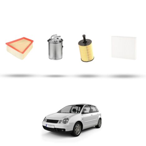 Kit tagliando 4 filtri compatibile con Vw POLO IV (9N) 1.4 TDI 51kw Dal 2005 al 2009 (1/5)