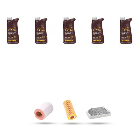 Kit tagliando 3 FILTRI e 7L OLIO compatibile con Bmw serie 5 (G30,G31,F90) 540i 265kw dal 2017 (1/4)