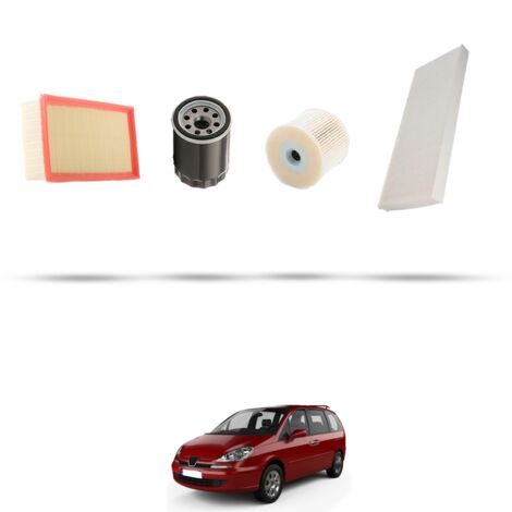 Kit tagliando 4 filtri compatibile con Peugeot 807 2.0 HDI FAP 79kw dal 2006 (1/5)