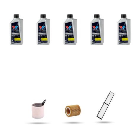 Kit tagliando 3 FILTRI e 5L OLIO compatibile con Bmw serie 3 (E90,E91,E92,E93) 318i 95kw dal 2005 (1/4)