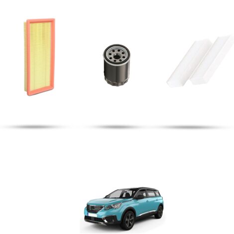 Kit tagliando 3 filtri compatibile con Peugeot 5008 II (P87) 1.2 PureTech 96kw dal 2017 (1/4)