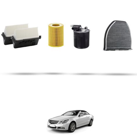 Kit tagliando 4 filtri compatibile con Mercedes E Coupe Cabrio (A207,C207) 350 CDI 185kw dal 2013 (1/5)