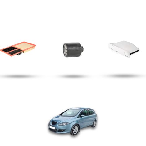Kit tagliando 3 filtri compatibile con Seat Toledo III (5P2) 1.4 63kw dal 2006 (1/4)