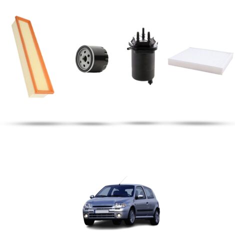 Kit tagliando 4 filtri compatibile con Renault Clio II 1.5 dci 74kw Dal 2003 (1/5)