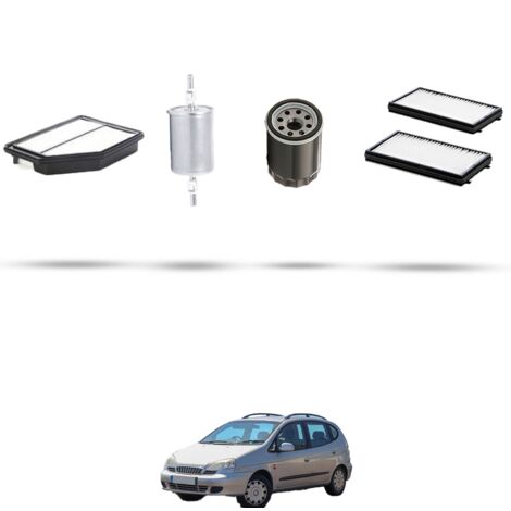 Kit tagliando 4 filtri compatibile con Chevrolet Tacuma 2.0i 16v 89kw dal 2000 (1/4)